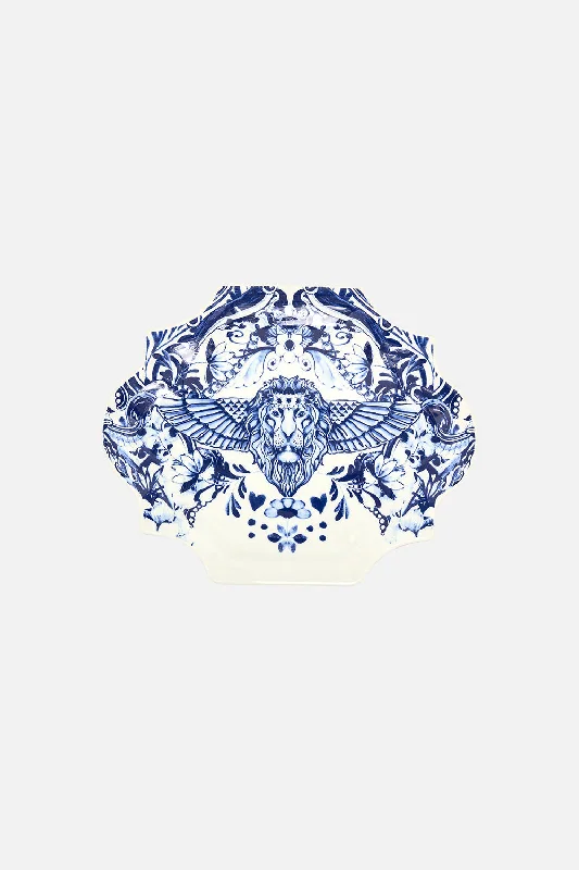 Online Specials CERAMIC WALL PLATE 23CM X 18CM GLAZE AND GRAZE