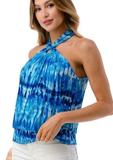 Oceans Apart O-Ring Halter Neck Top Made in USA - Clearance Final Sale