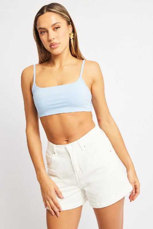 Limited Time Discount Blue Bralette Supersoft