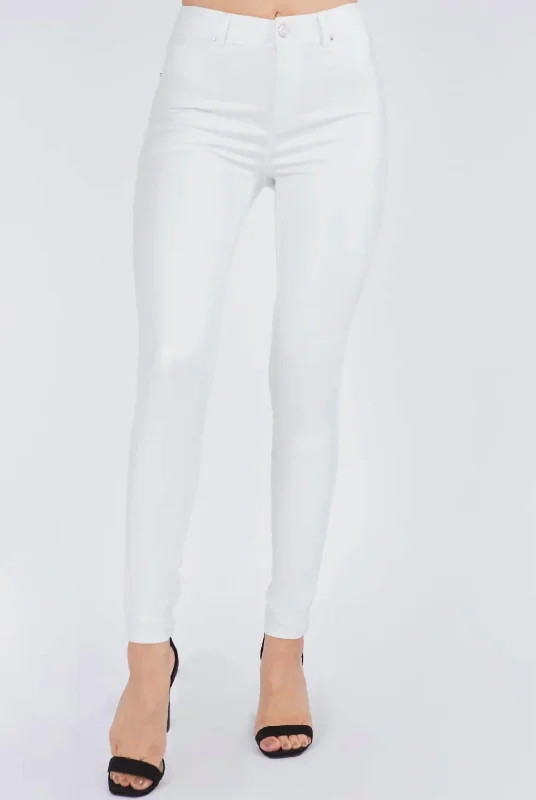 Cheri Coated Skinny Jeans In White