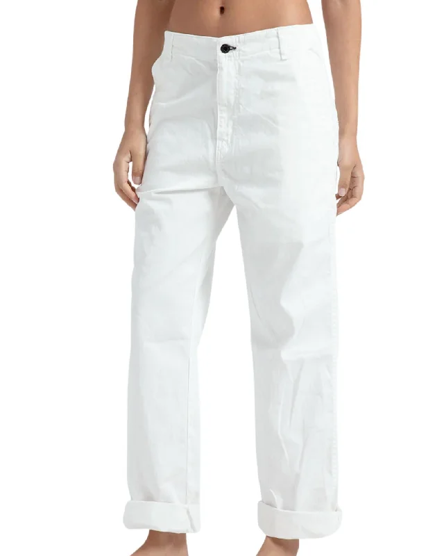 Chino Twill Pant In Ivory