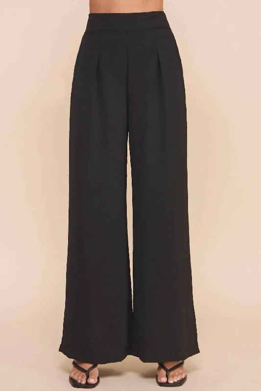 Exclusive Preview Classic Pleated Black Pants