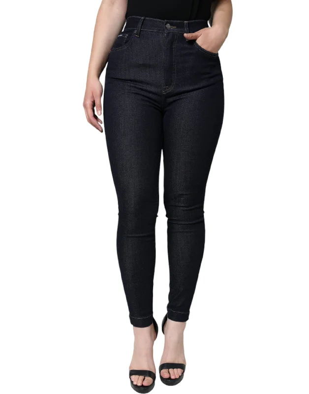Deal Explosion Dolce & Gabbana  Cotton Stretch Skinny blue Women's Jeans