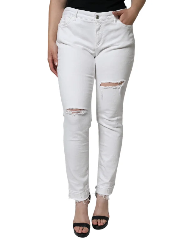 Savings Spectacular Dolce & Gabbana  Cotton Stretch Tatte Skinny Women's Jeans (Pre-Owned)