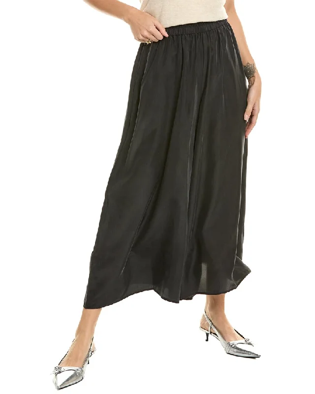 Discount Deals EILEEN FISHER Cropped Silk Wide Leg Pant