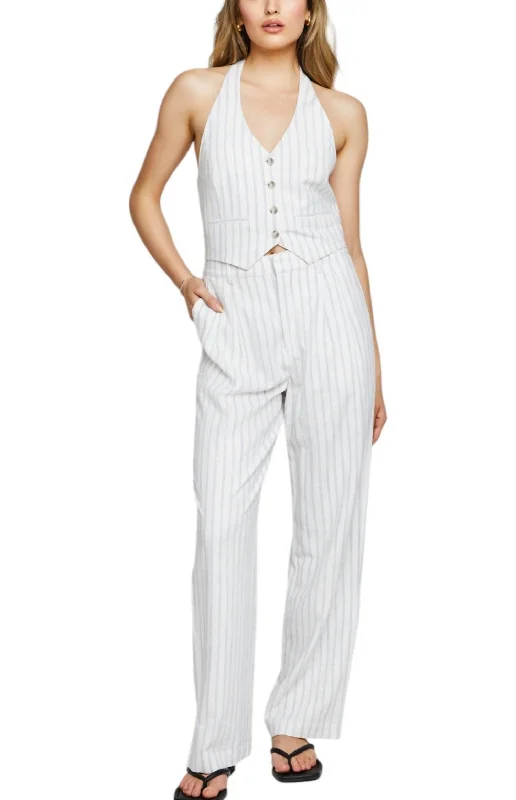 Special Offer Elliot Pants In White Stripe
