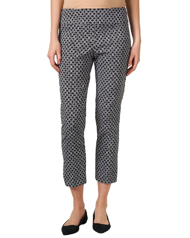 Midnight Madness Elliott Lauren Lattice print pull-on ankle pants Trouser