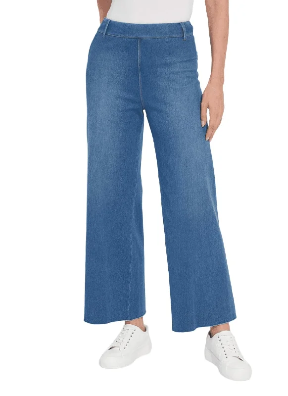 Season Finale Sale Erin Wide Leg Denim Jeans In Mid Wash