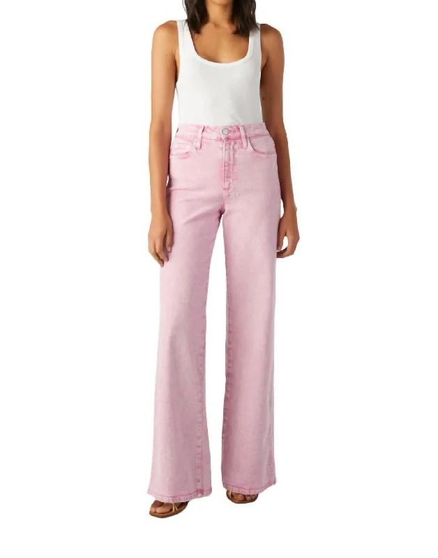 Special Offer Frida Wide Leg Jeans In Peony