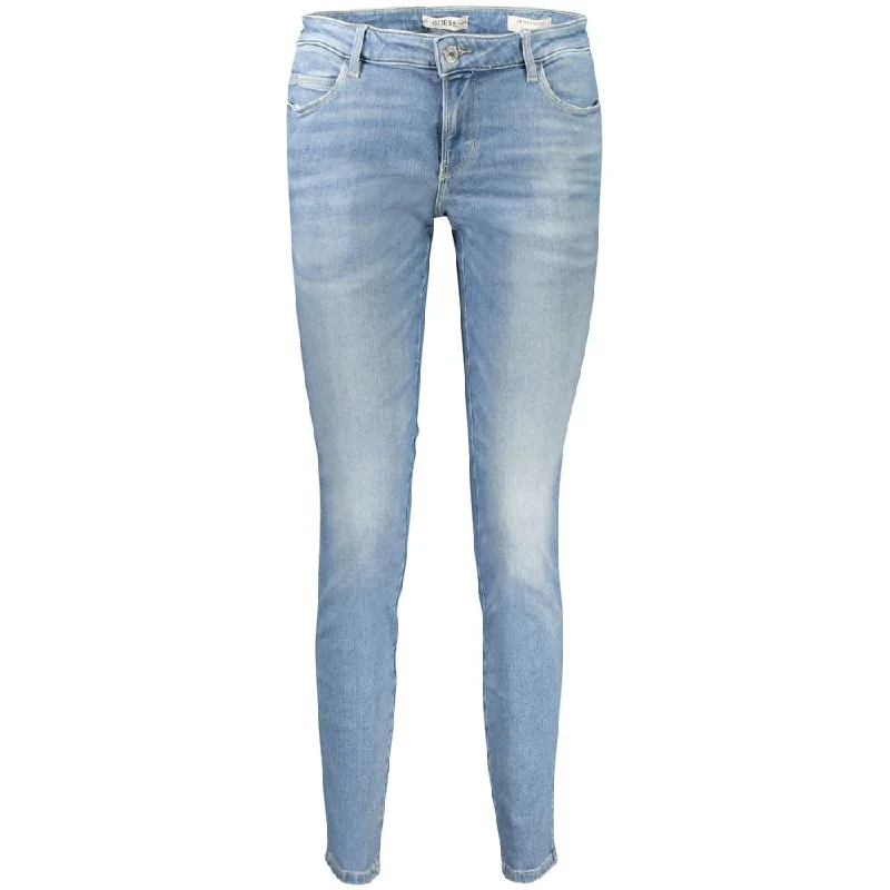 Deal Mania Guess Jeans blue Cotton Jeans & Women's Pant