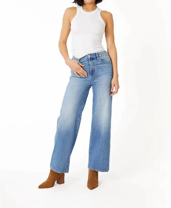 Final Clearance Hudson Wide Leg Jeans In Blue