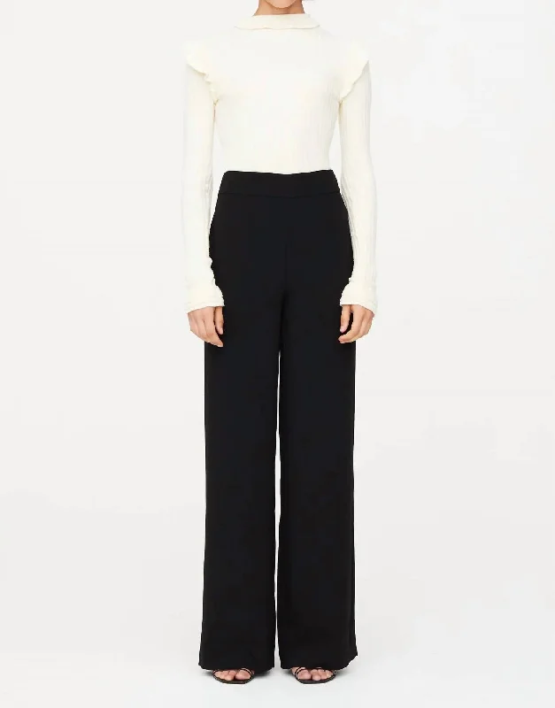 Special Discount Mia Straight Pants In Black