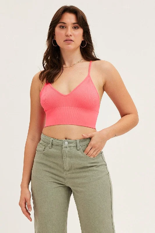 Limited Availability Pink Bralette Seamless