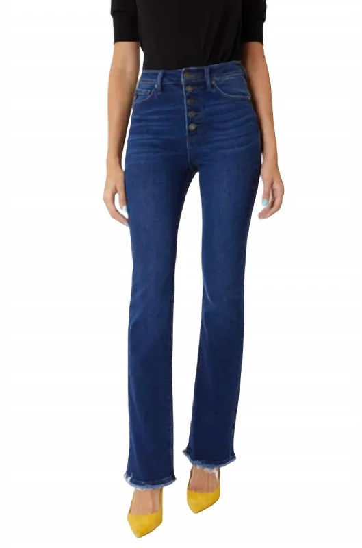 Loyalty Reward Rainn Ultra High Rise Flare Jeans In Dark