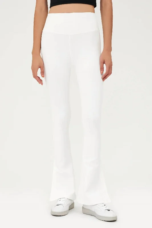 Bargain Prices Raquel High Waist Flare Pant In White