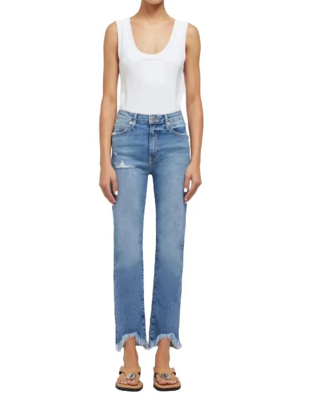 Unbeatable Prices River High Rise Straight Crop Jean In Alta