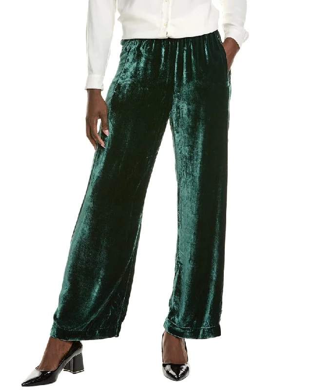 Online Specials Velvet by Graham & Spencer Velvet Silk-Blend Pant