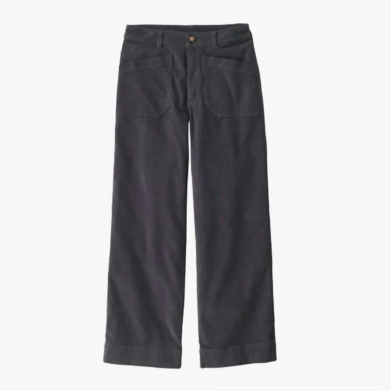 Deal of the Week Wide-Leg Cord Pants In Smolder Blue