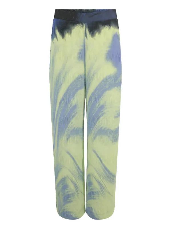 Today’s Special Women's Analia Wide Leg Pant In Marina Blue Print