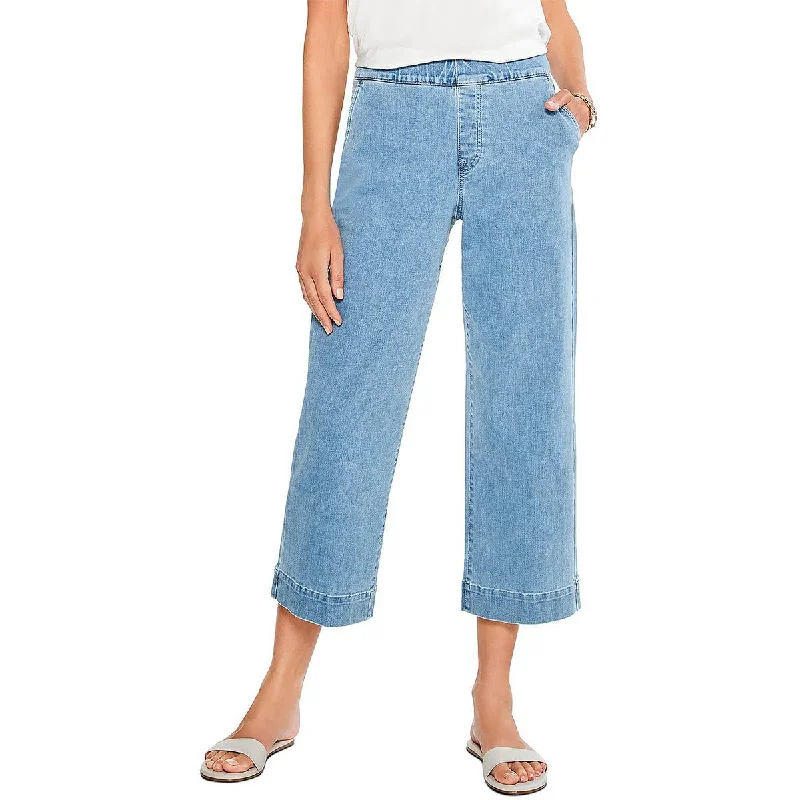 Stock Clearance Womens Denim Stretch Wide Leg Jeans