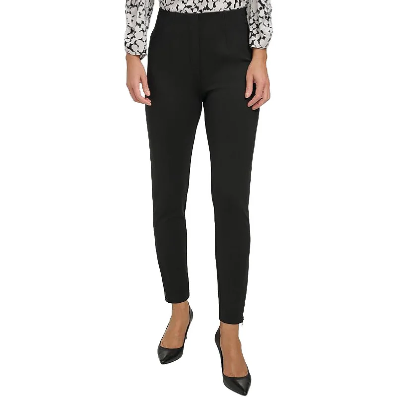 Blowout Sale Womens Mid-Rise Stretch Cropped Pants