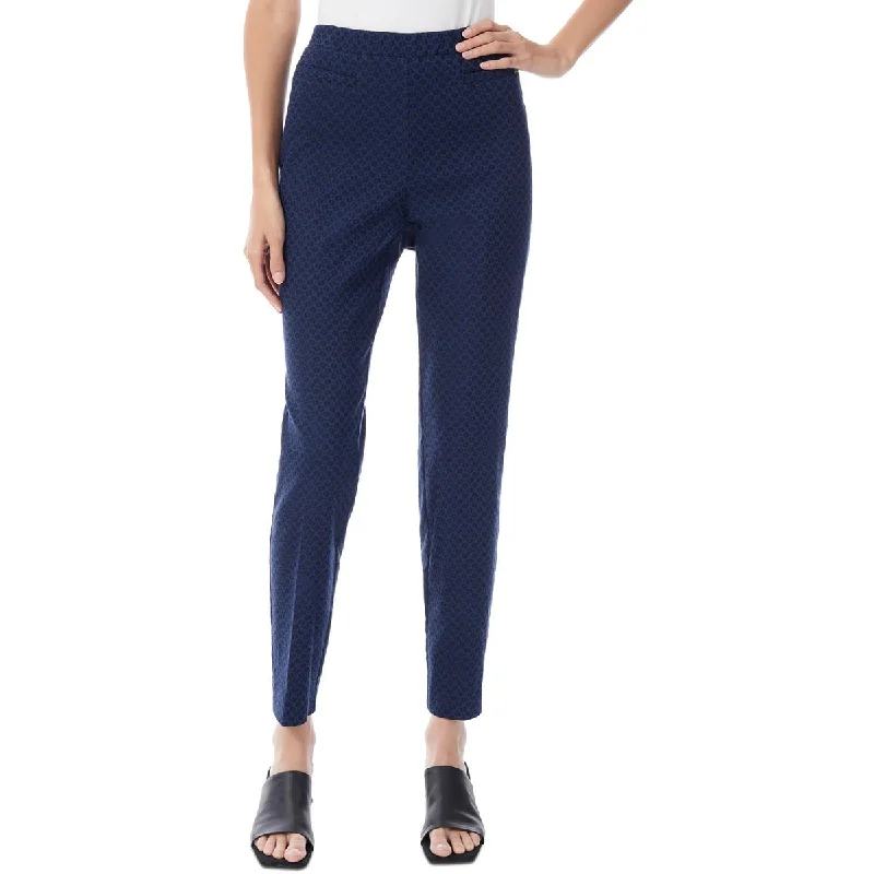 Early Bird Discount Womens Pattern Textured Ankle Pants