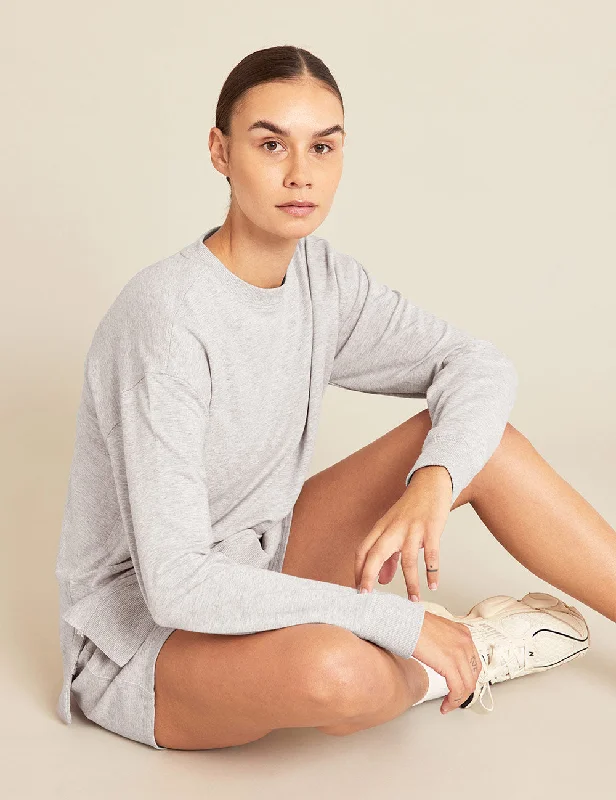 Women's Weekend Crew Pullover - Grey Marl