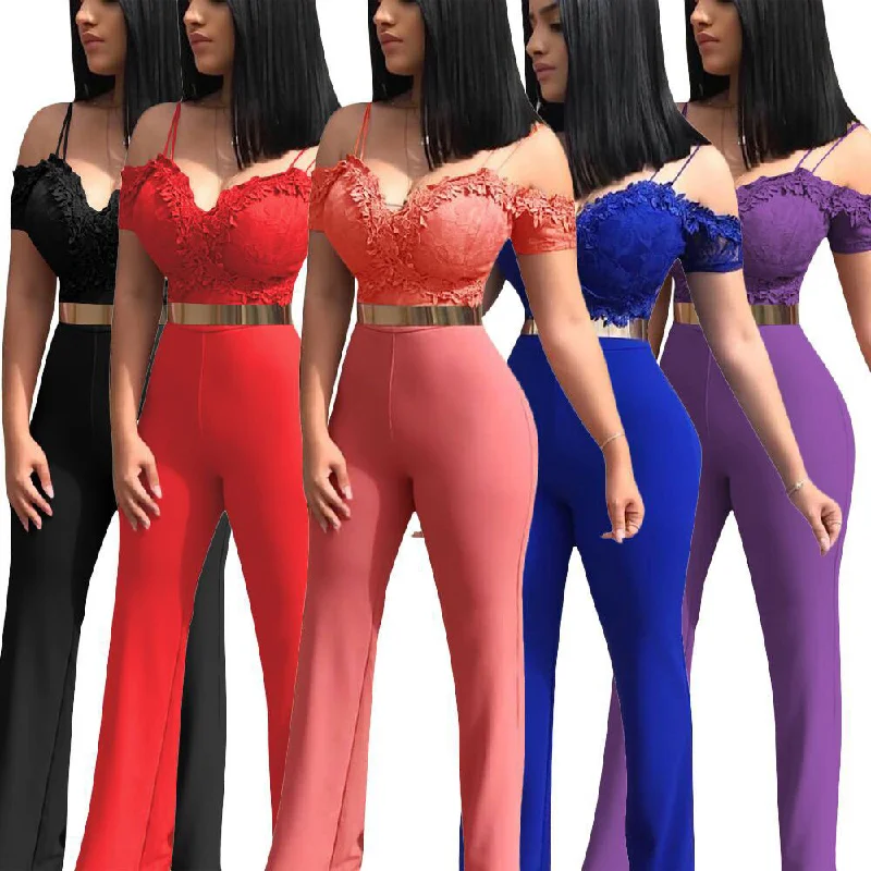 Price Meltdown 10101-MX48 5 colors sexy lace suspender jumpsuits women 2021 sehe fashion Price Meltdown 10101-MX48 5 colors sexy lace suspender jumpsuits women 2021 sehe fashion