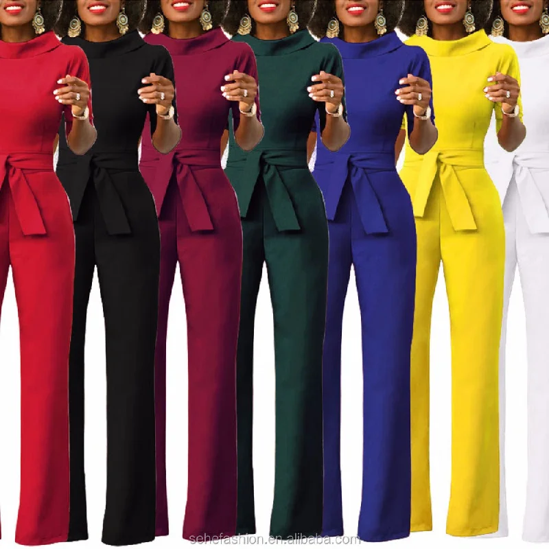 Can't Be Beat 1220-MX15 Hot Selling Low Price African Style Jumpsuits Bandage Casual Clothing Wholesale