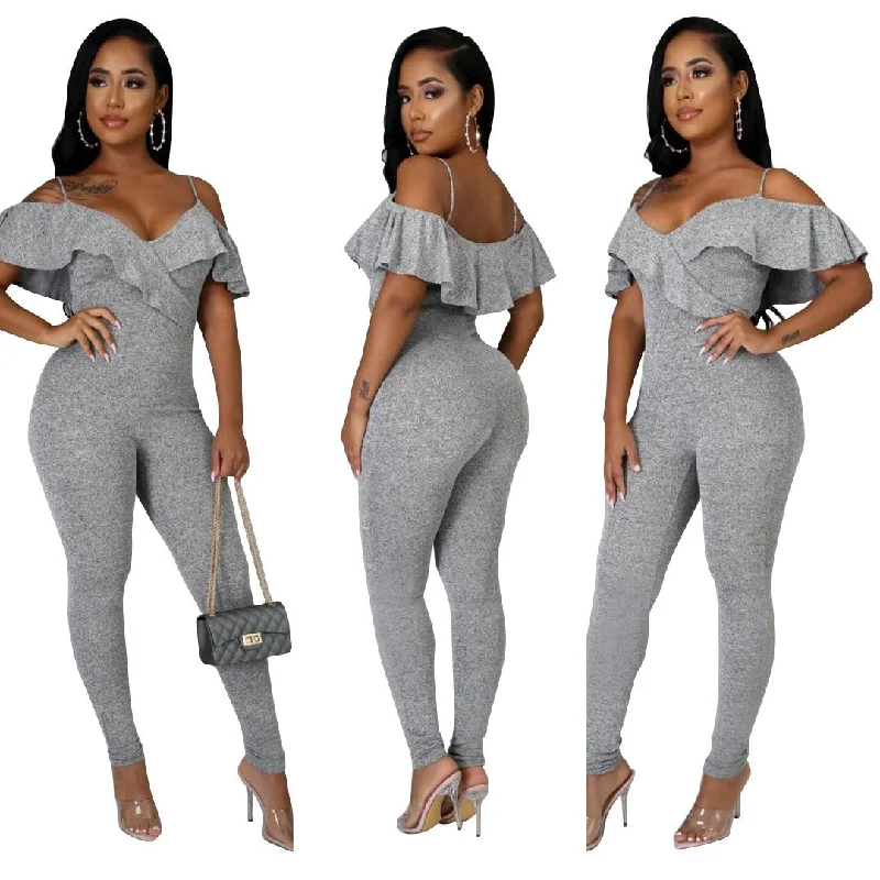 Discount Deals 21215-MX72 2021 ruffles one piece jumpsuits sehe fashion for spring