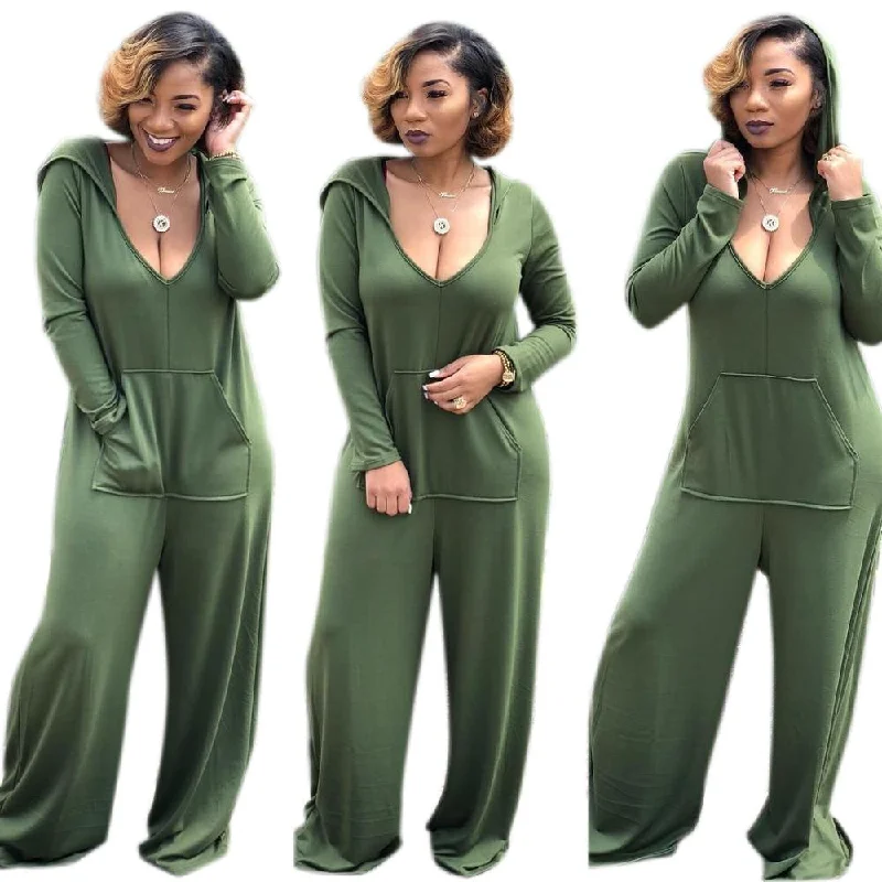 Unmissable Offer 90703-MX86 2019 autumn long sleeve loose women casual jumpsuits