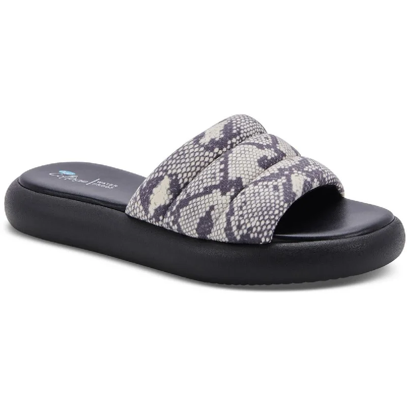Great Bargains Aqua College Womens Simona Open Toe  Pool Slides