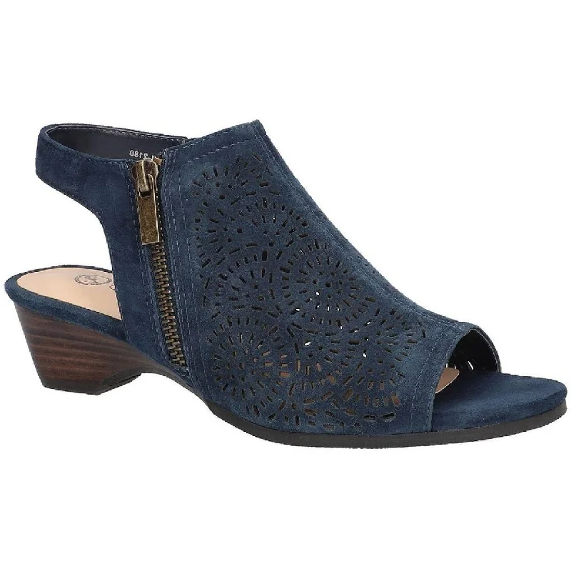 Bargain Prices Bella Vita Womens AMIYAH Perforated Ankle Strap Mule Sandals