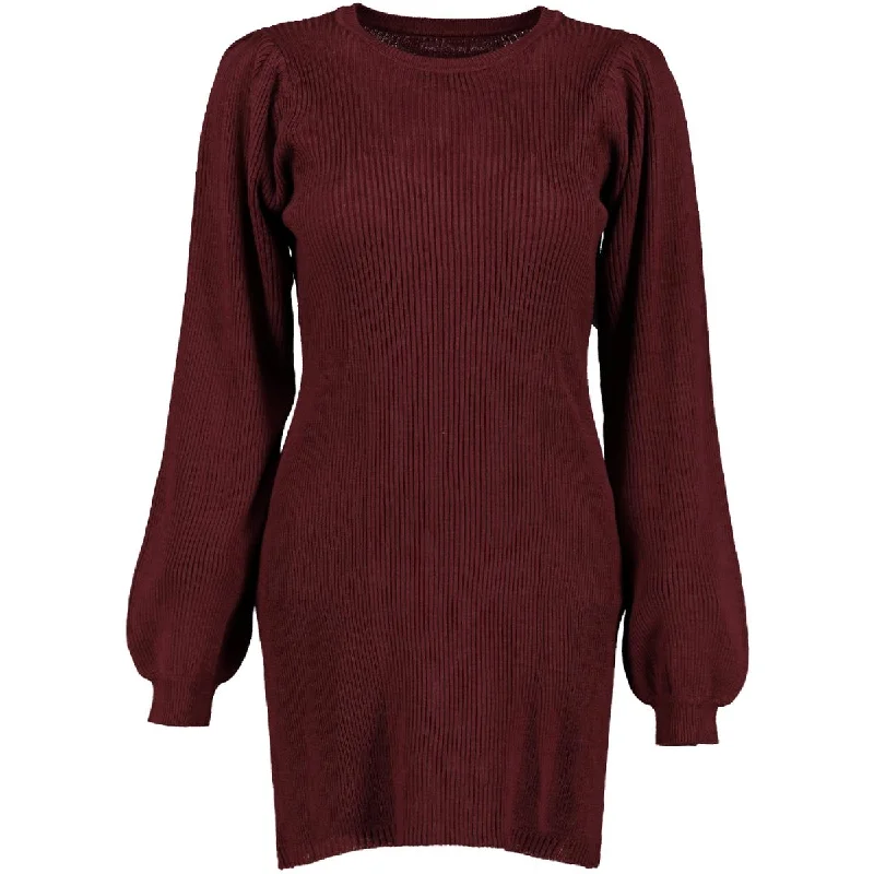 Bishop + Young Womens Ribbed Mini Sweaterdress