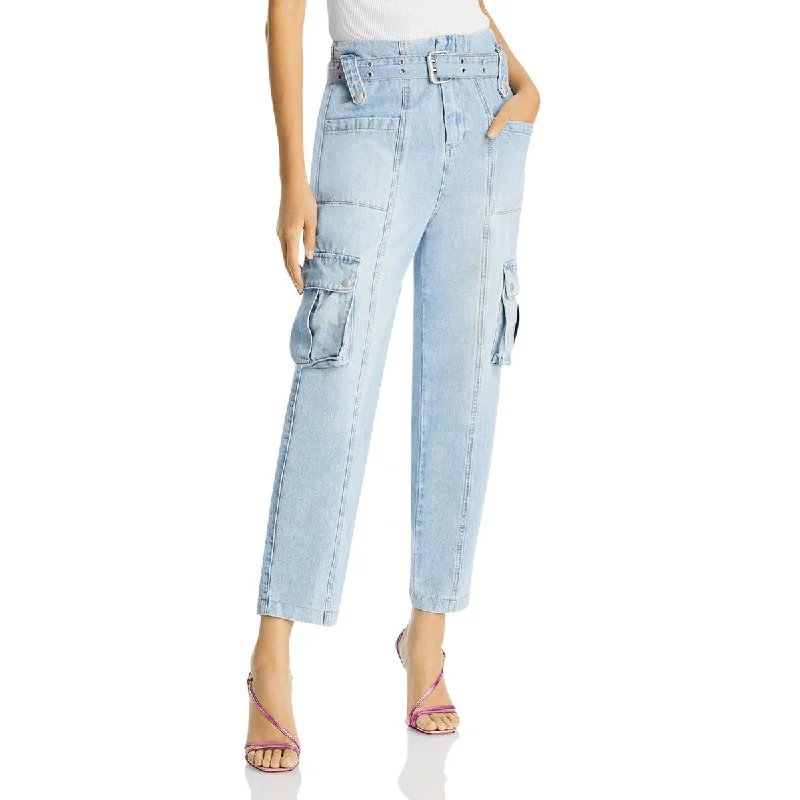 Limited Time [BLANKNYC] Womens Denim Cargo Straight Leg Jeans