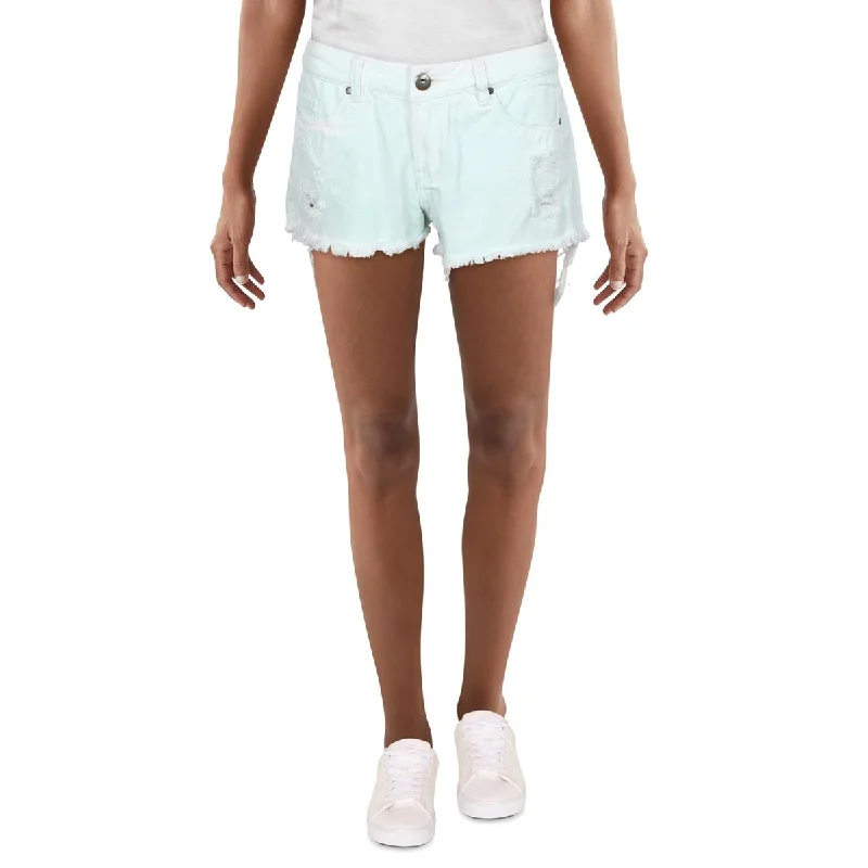 Act Fast [BLANKNYC] Womens Distressed Casual Casual Shorts