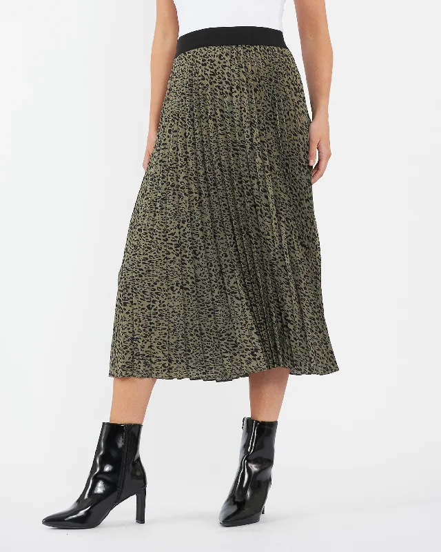 Daily Deals Ripe Maternity Cleo Pleat Midi Skirt