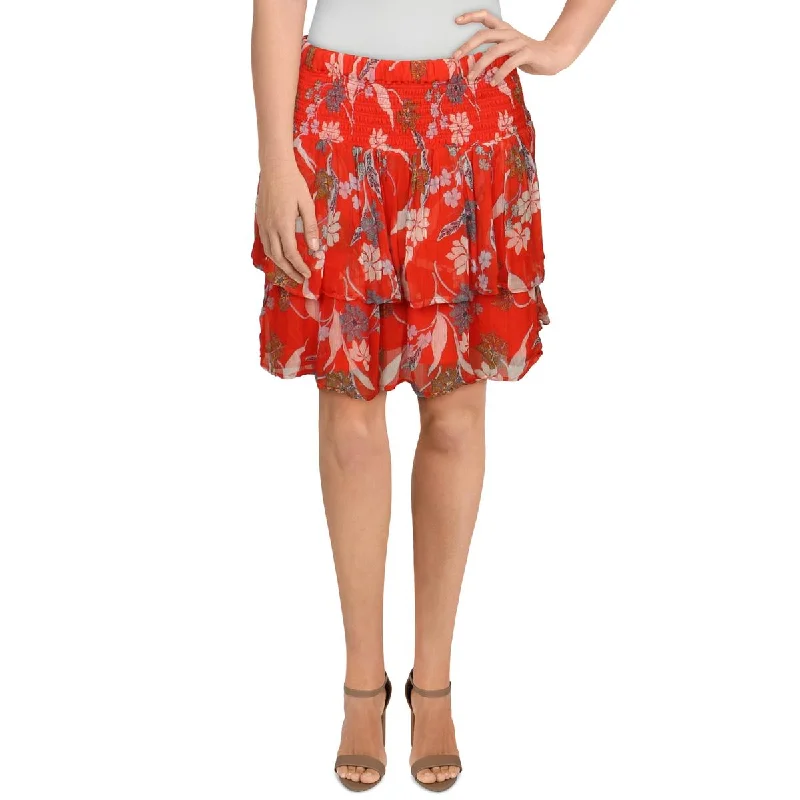 Low Prices Dolan Womens Floral Short Skirt
