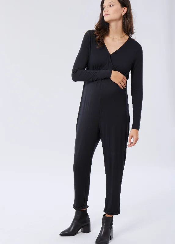 Price Smash EveryWear Long Sleeve Maternity Jumpsuit