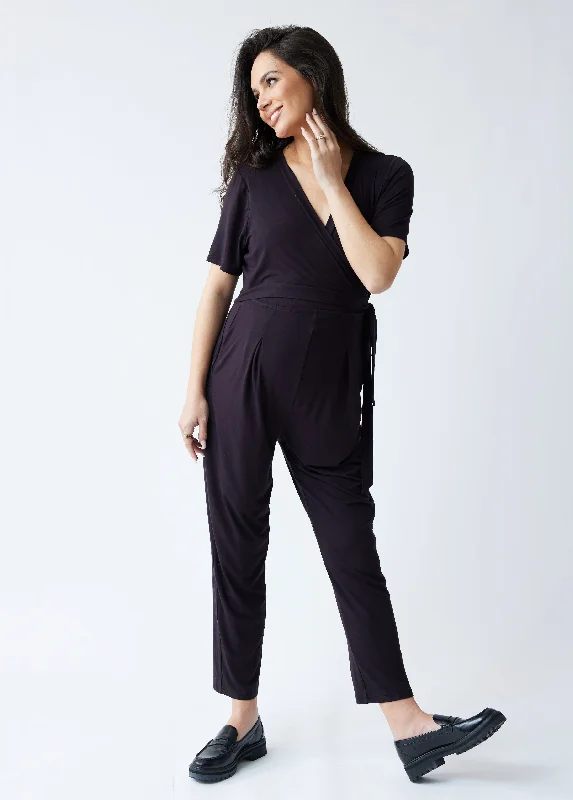 Buy More, Save More The EveryWear Short Sleeve Maternity + Nursing Jumpsuit