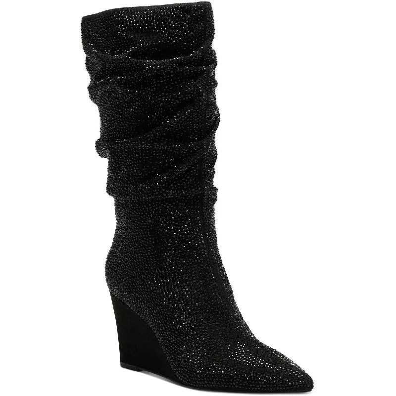 Fantastic Offers INC Womens FLORELLE Rhinestone Mid-Calf Boots