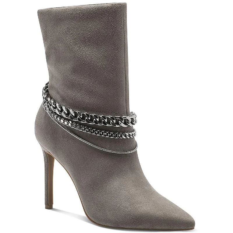 Big Discounts INC Womens Reanna Suede Heels Mid-Calf Boots