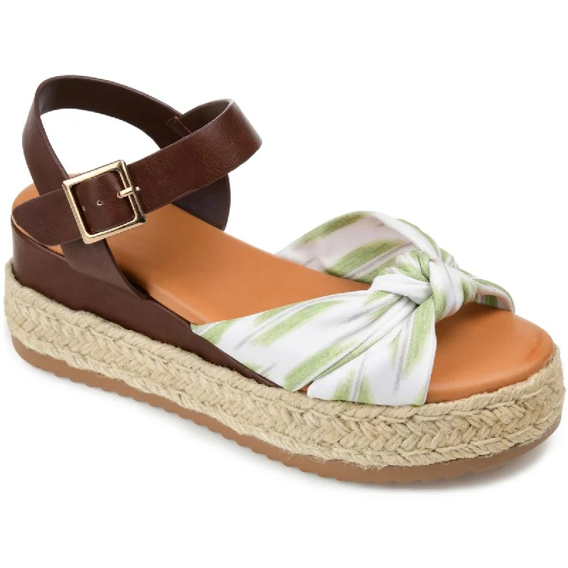 Blowout Sale Journee Collection Womens Adriann Ankle Strap Buckle Espadrilles