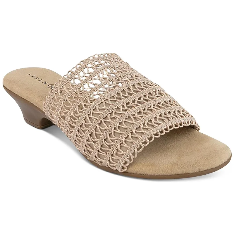 Exclusive Access Karen Scott Womens ELSA Slip On Slide Sandals