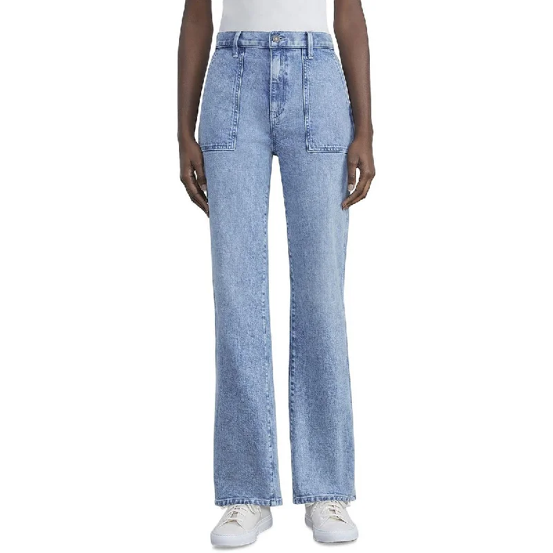 Stock Clearance Lafayette 148 New York Womens Pocket High Rise Straight Leg Jeans