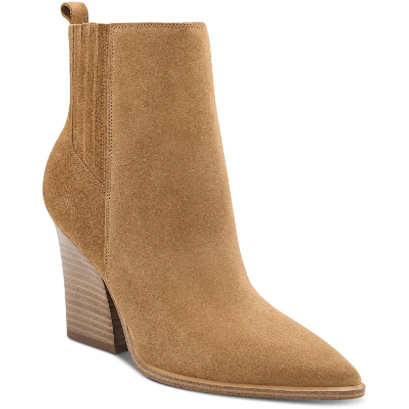 Don’t Miss Out Marc Fisher LTD Womens Mariel Suede Zipper Chelsea Boots