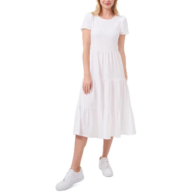 Bonus Savings Riley & Rae Womens Lacey Tiered Midi T-Shirt Dress