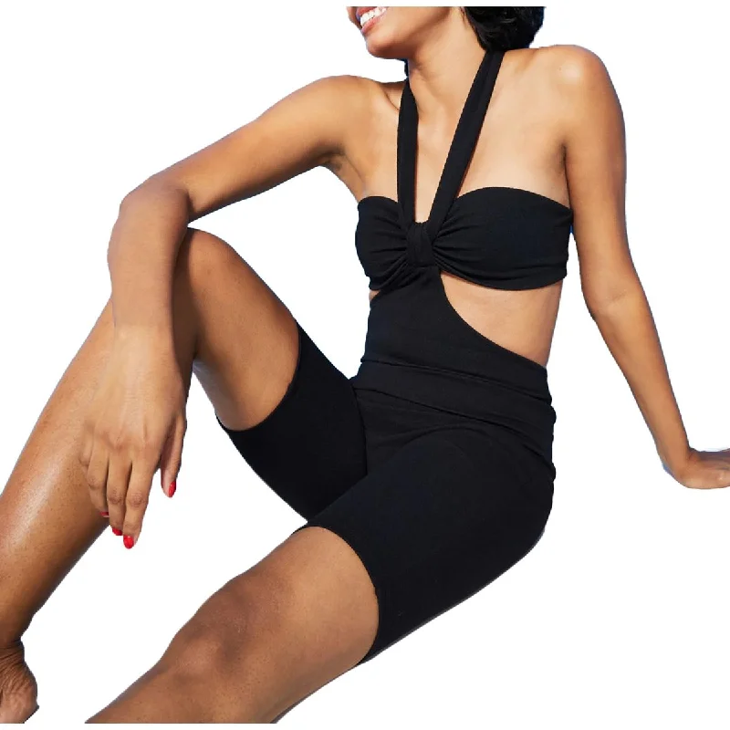 Savings Event Royalty By Maluma Womens Cut-Out Halter Romper
