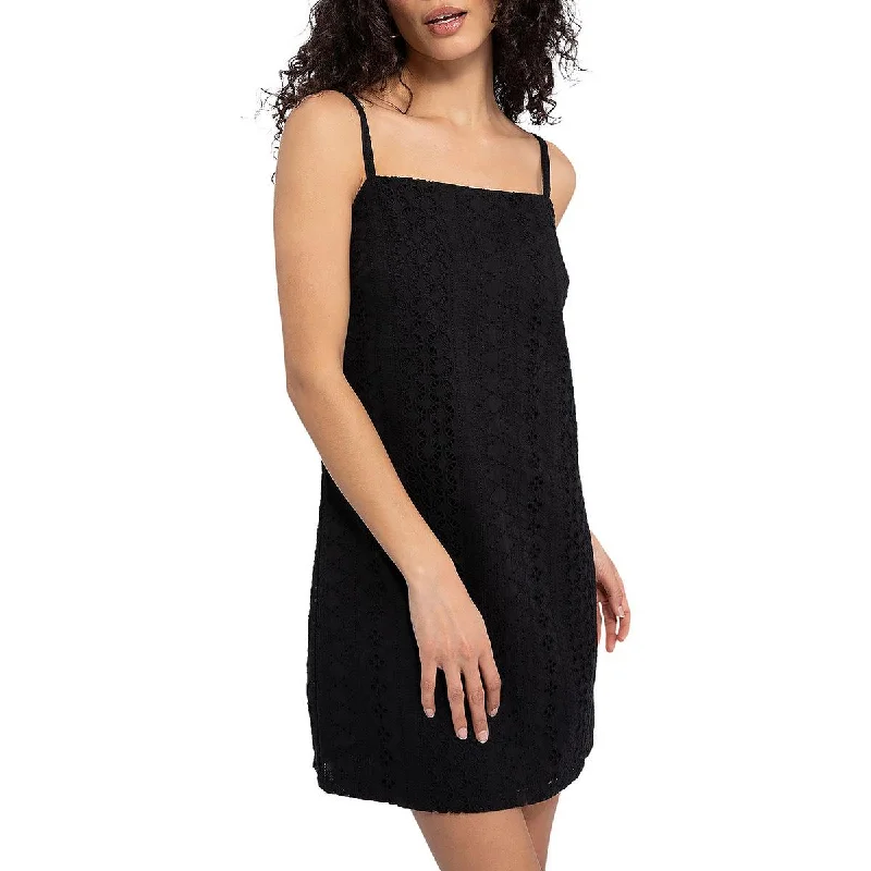 Super Bargain Sanctuary Womens Eyelet Short Mini Dress