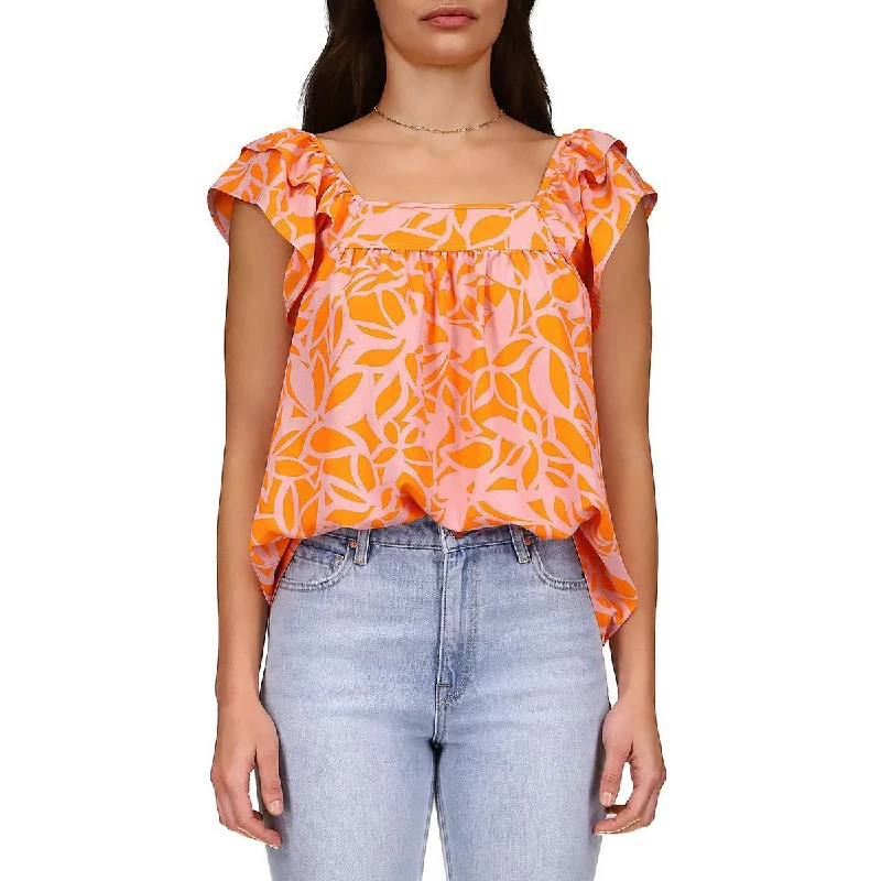 Price Drop Alert Sanctuary Womens Square Neck Printed Blouse